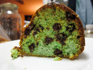 Creme de Menthe Bundt Cake