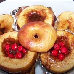 red hot baked apples