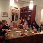 all 7 for dinner